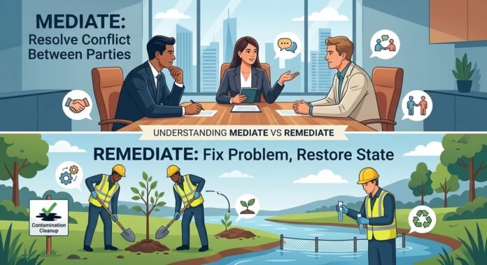 Mediate vs Remediate: Clear Guide to the Key Difference